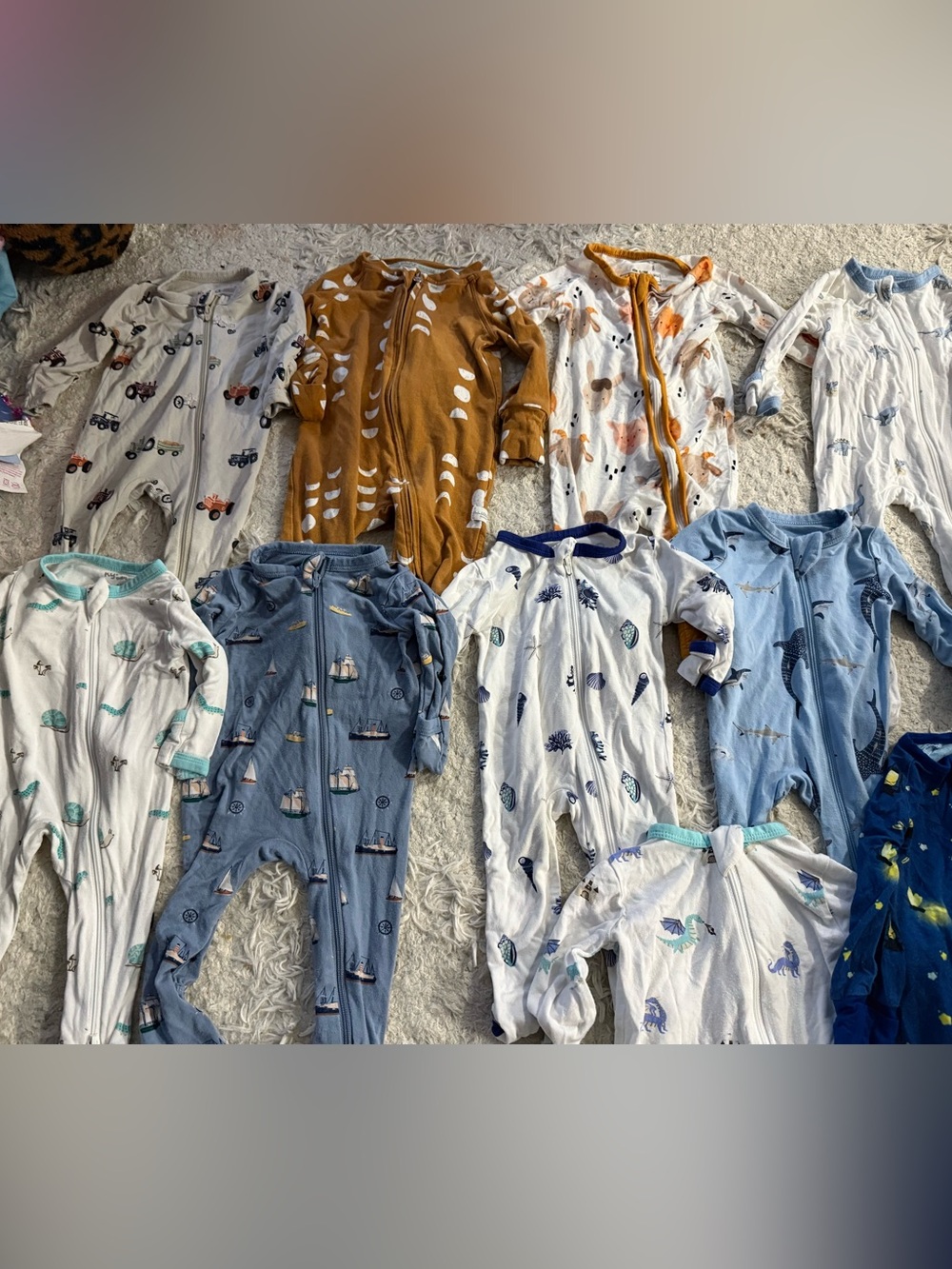 Baby boy Bambo sleeper lot- kyte, loulou   lollipop (10 pieces)